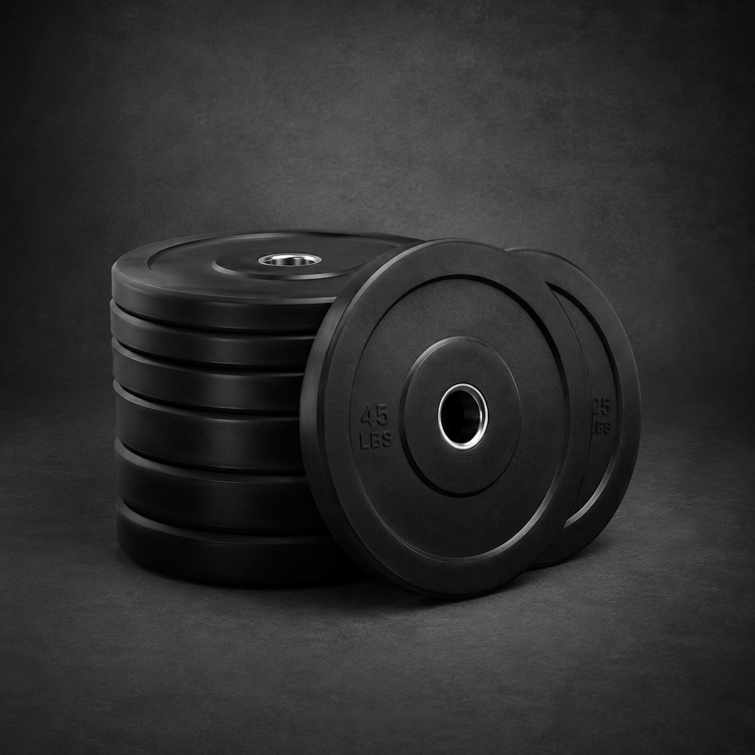 Holtmark Fitness Olympic plates product image on dark studio background