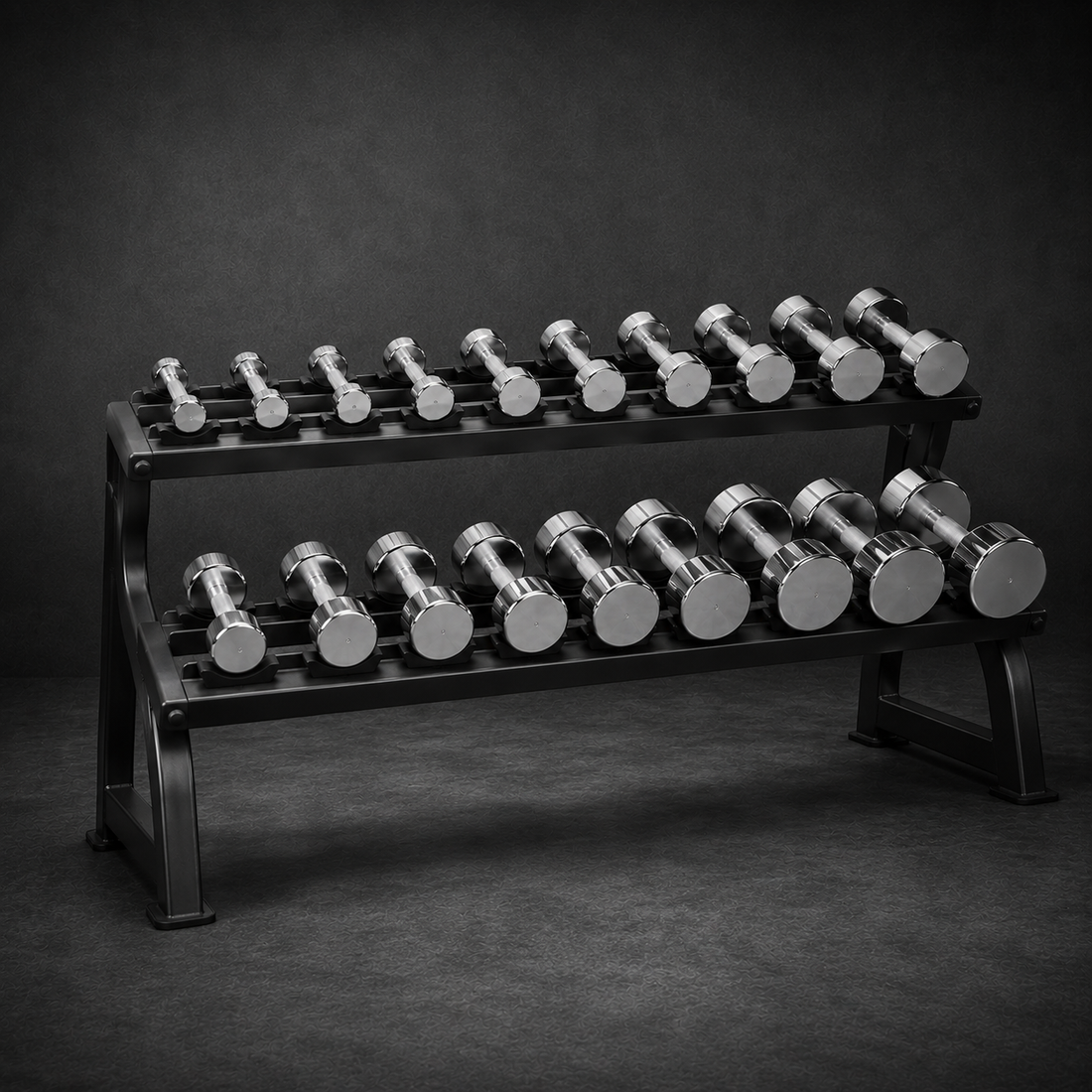 Holtmark Chrome Studio Dumbbell Set