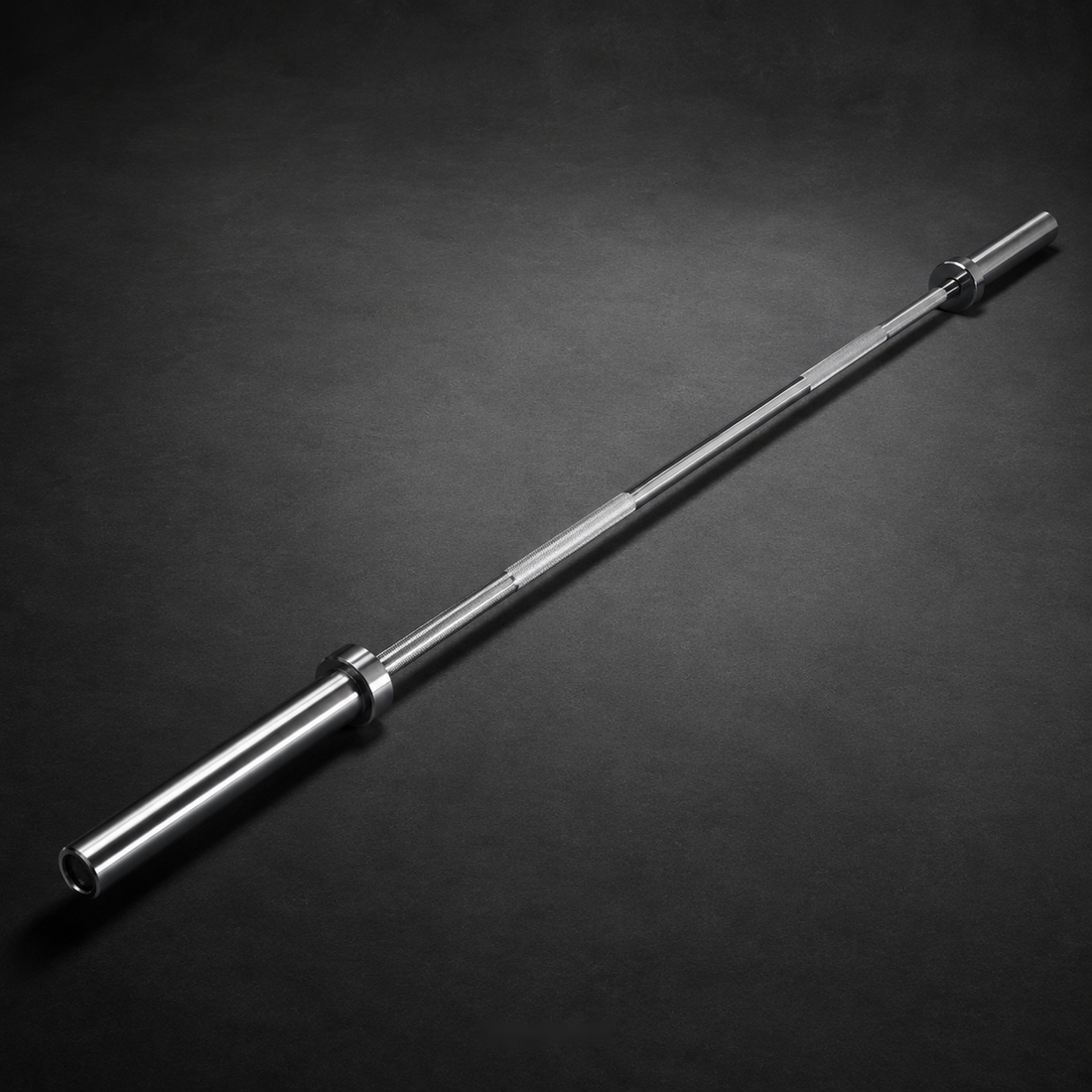 Holtmark Fitness 20 kg Olympic Barbell product image on dark studio background