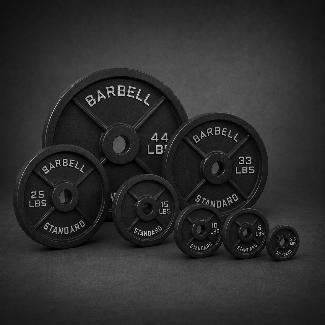 Holtmark Fitness Cast Iron Plates product image on dark studio background